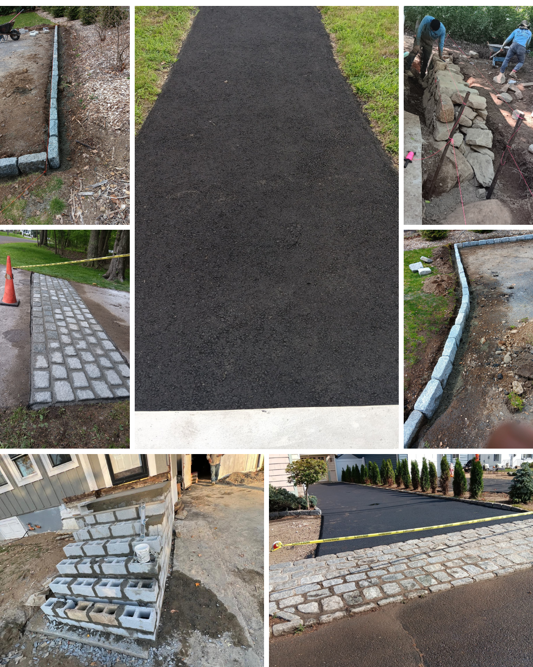 Completed paving and stonework projects